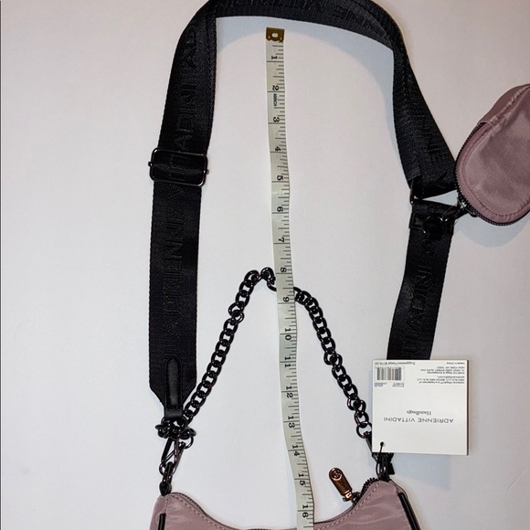 Pink Shoulder Bag with Chain Strap - Picture 9 of 10